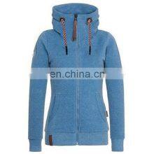 Wholesale Custom Women's Spring and Autumn Long Sleeve Zipper Cardigan Jacket Plus Size Casual Hooded Jacket Large Clothes thumbnail-1