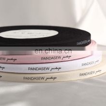 PandaSew High Quality Personalized 100% Natural Cotton RibbonTape for Gift Packaging,Ribbons with Custom Logo