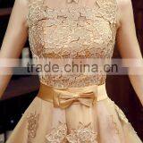 C71609A Short Dress Sleeveless High Collar Fashion Evening Dinner Dress
