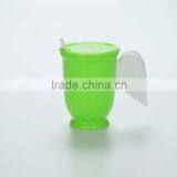 Reusable Cartoon Plastic Cups --Green thumbnail-5
