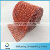 Hot 2016 12cm Crystal Plastic Rhinestone Mesh