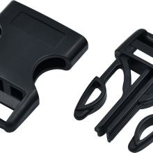 Bag Accessories Dual Adjustable POM Buckle Black Release Buckle for Bag Belt Straps thumbnail-2