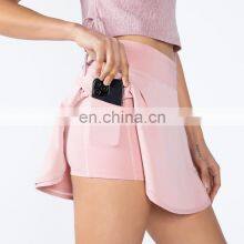 Summer New Tennis Yoga Sports Mini Skirt With Side Pocket Shorts Skirt Women Gym Outdoor Running Golf Fitness Wear Clothes thumbnail-2