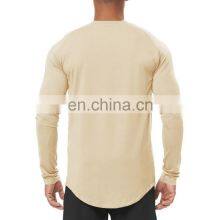 Newest Design Long Sleeve Sports Shirt Men's Outdoor Fitness Gym Top Workout Running Training Pullover Sweatshirt Man Base Shirt thumbnail-4