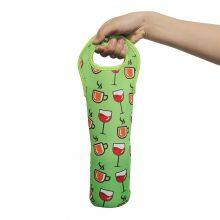 Wholesale Custom Neoprene Waterproof Insulate Single Wine Bottle Cooler Tote Carrier Bag Sleeve thumbnail-2