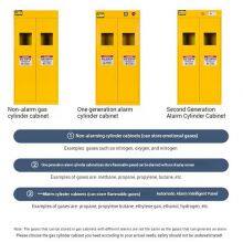 China Factory bietet Großhandel von Industriegasflaschen-Speicherkästen mit Sensor, Lüftung und Sicherheitsketten | OSHA-konformer Gasflaschenkasten thumbnail-2