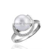 Latest Fancy Platinum Pearl Ring thumbnail-3