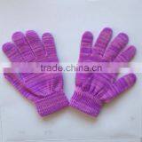 Ladies Space Dye Multicolor Knitted Personalized Winter Gloves thumbnail-2