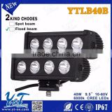 9.5 inch 40W (10pcsX4W ),Single Row LED Light Bar, Automotive driving light bar, off road light ,led work light