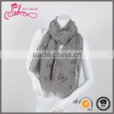 Latest design Pure pastoral exquisite embroidery organic cotton muslim scarf for women