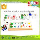 Cartoon Design Wooden Learning Puzzle Toy,Lovely Wooden Learn Count Number Toy,number Match Educational Game MDD-1014 thumbnail-1
