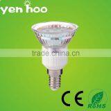 HOT SALE JDR E14 LED SPOTLIGHT 3.7W Clear Glass Cup SMD 2835 CE&ROHS RA>80 PF>0.4