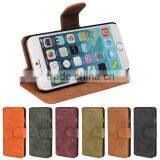 4.7 Inch for Iphone 6 Leather Cases Card Wallet Design Mobile Phone Cover/cellphone Bag Stand Leather Case