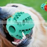 Custom Logo 70mm Cheap rubber exercise Dog Ball with Hole from Everfriend