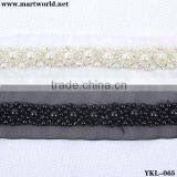 hot selling beaded crystal pearl trimmings(YKL-065)