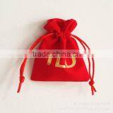 Custom Microfiber Fabric Drawstring Bag Pressed With Gold Logo thumbnail-5