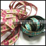Pink Heart Printed Embroidery Ribbon Manufacturing in Dongguan for Decoration thumbnail-4