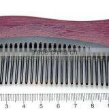Personal Care Violet Wooden Beard OEM ox Horn Comb thumbnail-4