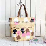 Canvas Chevron Tote Bag Wholesale thumbnail-1