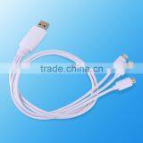 Portable 3 In 1 Usb Data Cable For Iphone For Samsung Universal Usb Charging Cable thumbnail-4