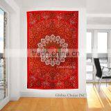 MANDALA ROUND RED WALL HANGING thumbnail-2