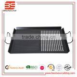 Non-stick Shallow Two Sides BBQ Gill Pan For Outdoor Picnic Time thumbnail-1