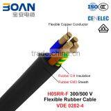 H05RR-F, Rubber Cable, 300/500 V, Flexible Cu/Epr/Cr (BS 7919/VDE 0282-4)