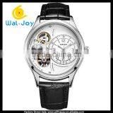 WJ-5530 Hollow 30M Water Resistant Quartz Attractive Leather Megir Hand Watch for Men thumbnail-2
