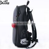 Simple Design Black Color Two Large Compartments School Bag thumbnail-3