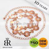 Fancy Chain Gold Plated Flat of Russian Gold Chain Brightness F1-80152