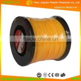 CE, GS, EMC Certificate Spool Trimmer Line 1LB Yellow Color Square Shape Brush Cutter Line Nylon Trimmer Line For Cutting Weed