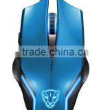 F61 2000DPI-6 Button-1 x Wheel USB Computer Gaming Mouse With Blue Backlit Design thumbnail-1