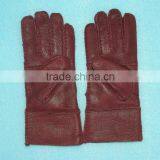 Hand Made Leather Mitten Fur Skin Double Face Fur /leather Gloves,KZ140034 thumbnail-5