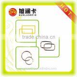 RFID Paper Adhesive Tag HF / UHF Dry / RFID Wet Inlay Round Shape