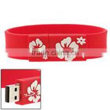 Adjustable silicon wristband USB flash drive for promotion