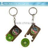 2016 Custom Design Plastic Coin Keychain