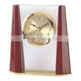 Pearl Wooden/Metal Desk Alarm Clock T138-A