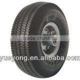 10x3.50-4 Pneumatic Rubber Wheel for Trolley/steel Rim Wheel/ Air Rubber Tire