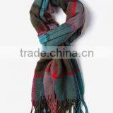 2016 Latest Fine Cheap Unique Checkered Pattern Cotton Scarf Unisex thumbnail-2