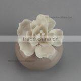 BSCI SEDEX Audit Nice Design Hand-made Ceramic Flower Oil Diffuser For Promotion thumbnail-6