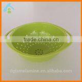 Solid Color Melamine Vegetable Colander Bowl for Europe Market thumbnail-2
