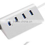 High Speed 4 Ports USB 3.0 Hub Portable Aluminum Hub New for Aple Macbook Air PC Laptop thumbnail-6
