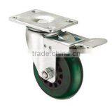Good Quality PU Wheel Rotate Medium Duty Furniture Caster thumbnail-2