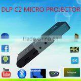 Wholesale Price C2 Mini Overhead Dlp Projector 1g8g Kodi Per-installed Micro Projector