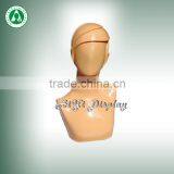 Abstract New Design Skin Glossy PP Jewelry Displays Mannequin Heads for Hat