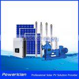 Powerician 15KW Solar Pump System Rated Flow 17CBM/h Head 189m Solar Farm Irrigation System Kit NO.AK17-189-15K thumbnail-1