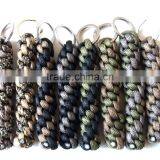 Two Colors Round Braid Glacier Paracord Keychain thumbnail-2