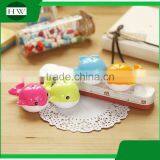 Portable Plastic Colorful Funny Child Cartoon Whale Pencil Sharpener thumbnail-5