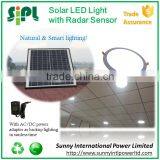 Solar Powered Aluminum Lamp Body Motion Activated Led Light in Round Shanpe thumbnail-1