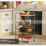 3 Tier Kitchen Storage Supply Storage Trolley Cart thumbnail-1